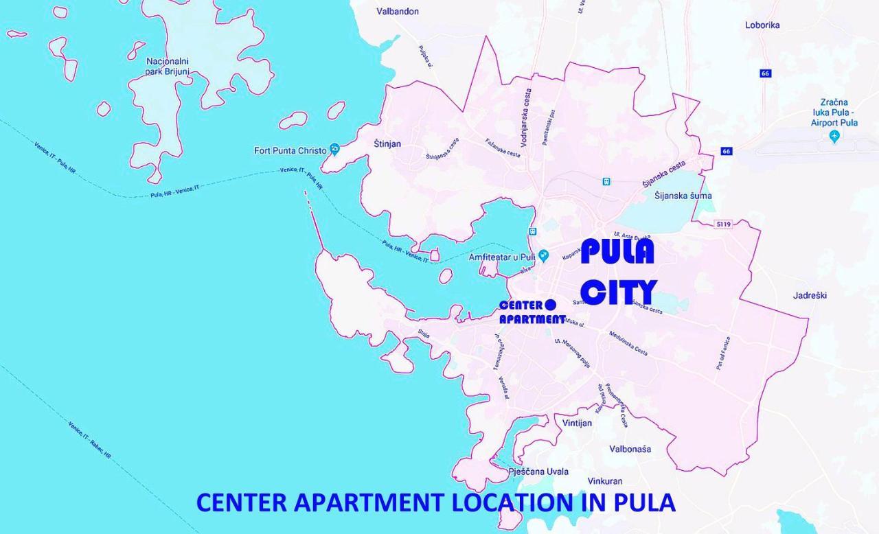 Center Studio Apartment Pula Exterior foto